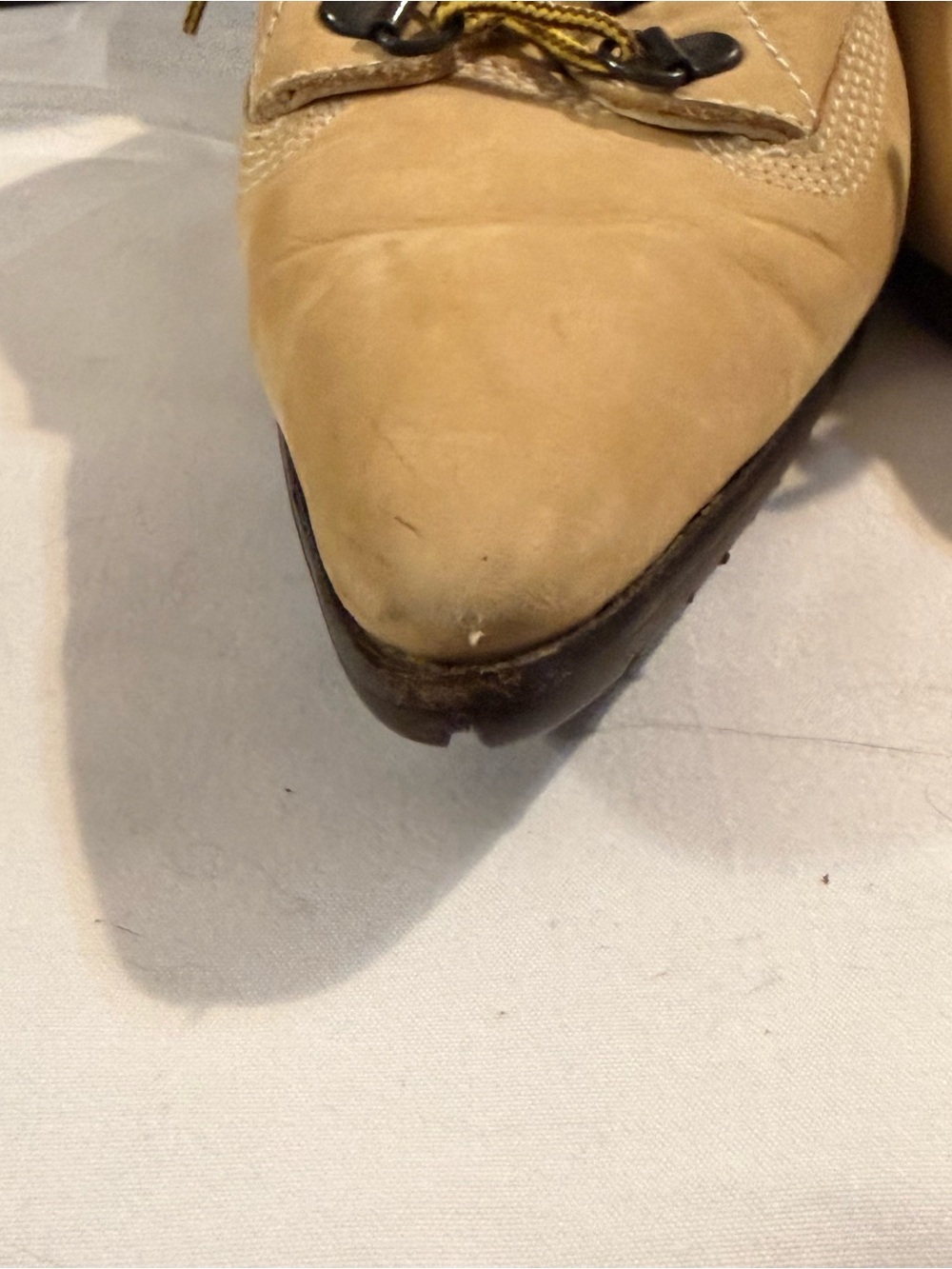 Vintage Manolo Blahnik Oklamod Timberland Pointed Toe Lace-Up Mules EU 38 US 7.5 - Picture 11 of 16